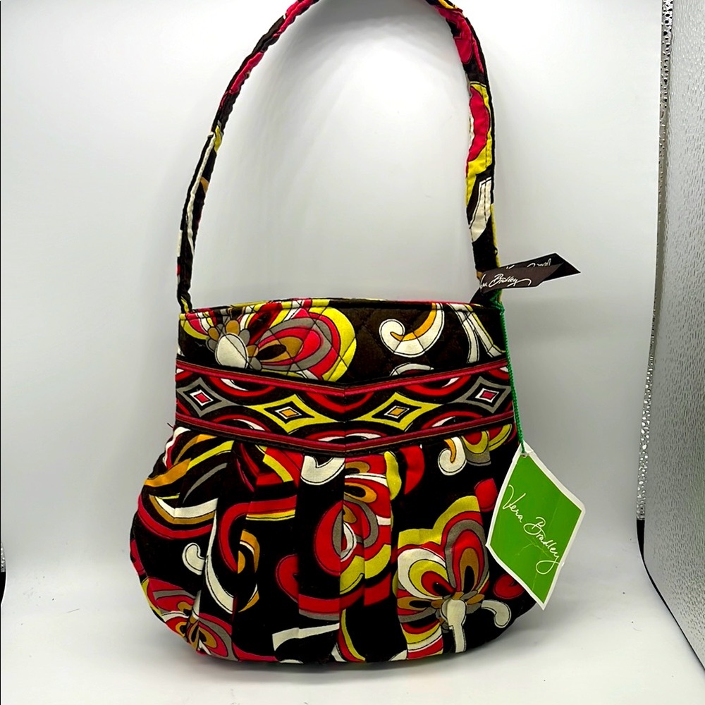 Vera Bradley Puccini Multicolor Pattern Bag NWT Retired Pattern brown red yellow